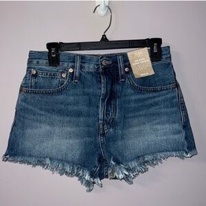 NWT Madewell blue Jean shorts relaxed denim short W24